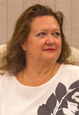 Photo : Minister for Trade and Investment The Hon Andrew Robb AO MP — CC BY 4.0, via Wikimedia Commons Gina Rinehart