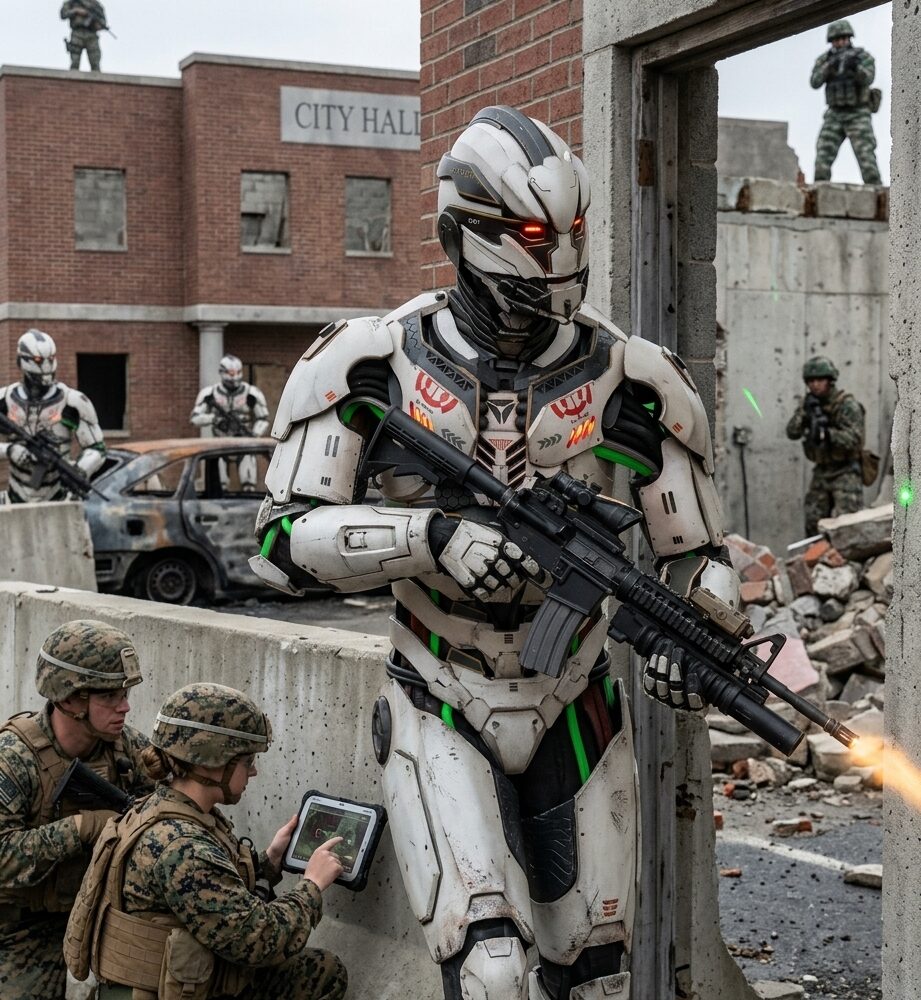 Robots humanoïdes militaires